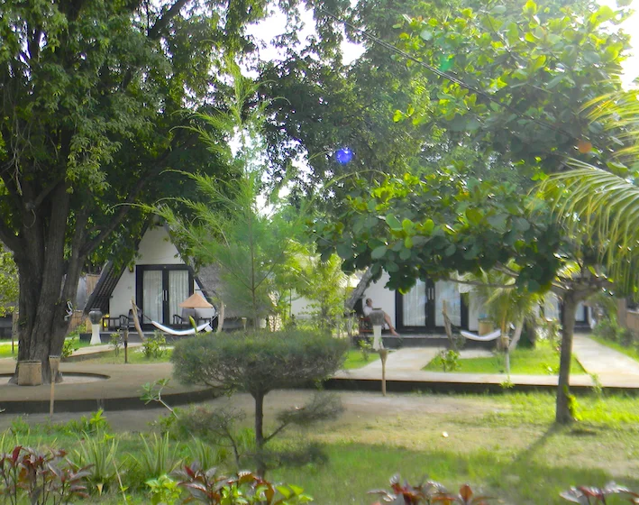 Bungalowy na Gili Air.