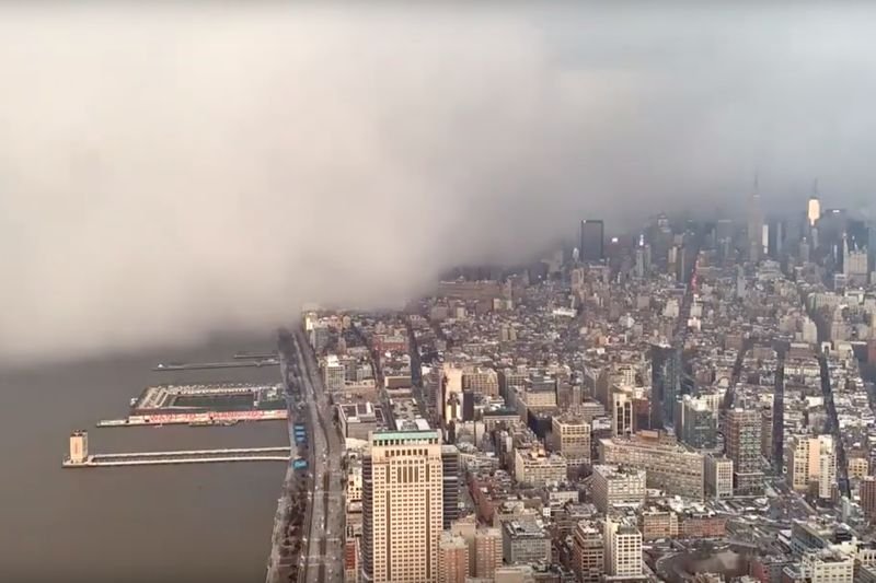 Nawałnica śnieżna "pożarła" Manhattan.