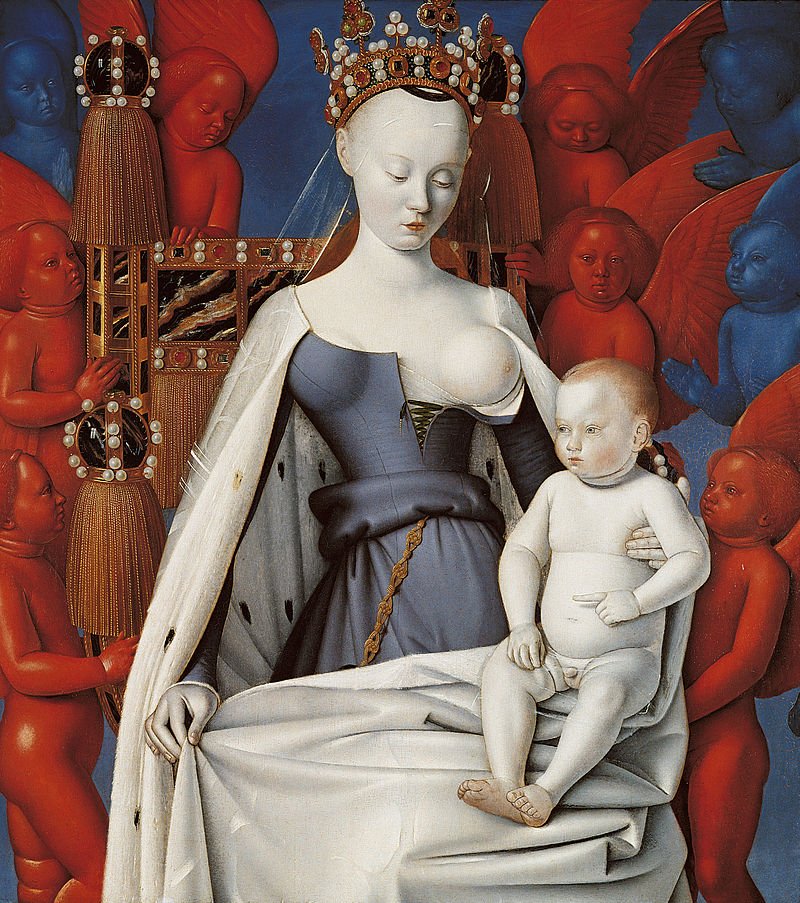 Prawe skrzydło dyptyku z Melun, Jean Fouquet