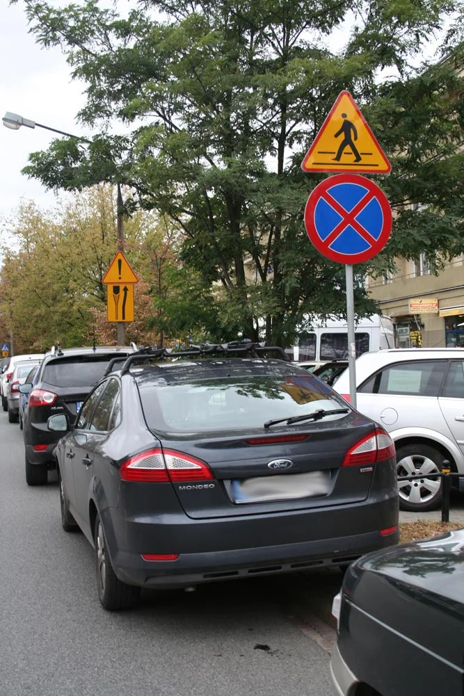 Samochody stojące na zakazie zatrzymywania i postoju