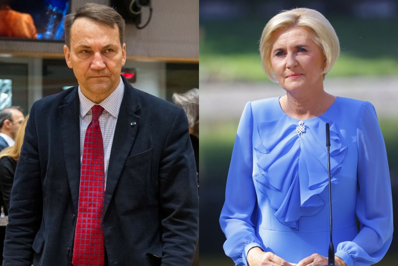 Radosław Sikorski uderzył w pierwszą damę