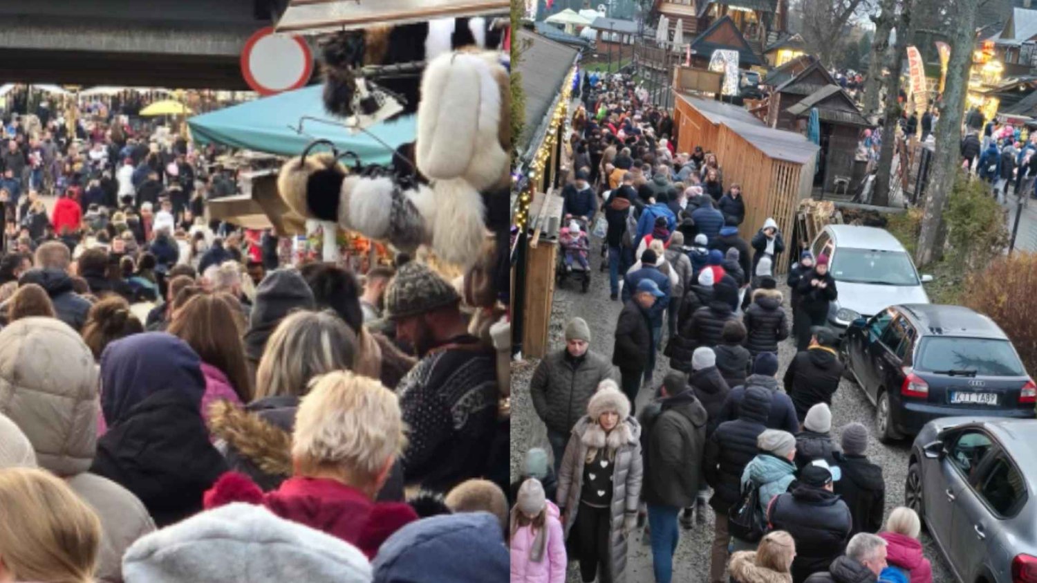 Turyści zalali Zakopane w długi weekend. "Za darmo bym nie pojechał" Tłumy turystów w Zakopanem podczas długiego weekendu.