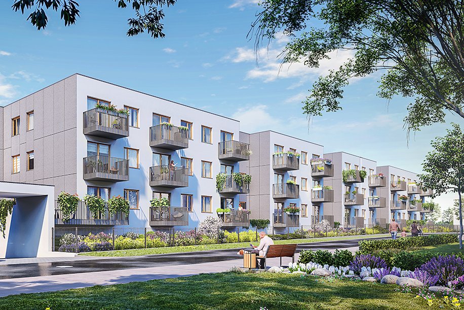 Konsolid, polski developer, ruszył ze sprzedażą mieszkań 6 czerwca 2022 w inwestycji Rytmo na ulicy Skarbka z Gór w Warszawie