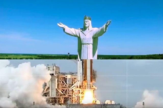 Jezus ze Świebodzina w teledysku.