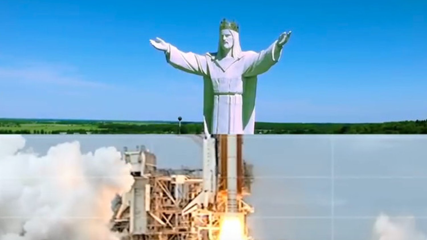 Jezus ze Świebodzina w teledysku.