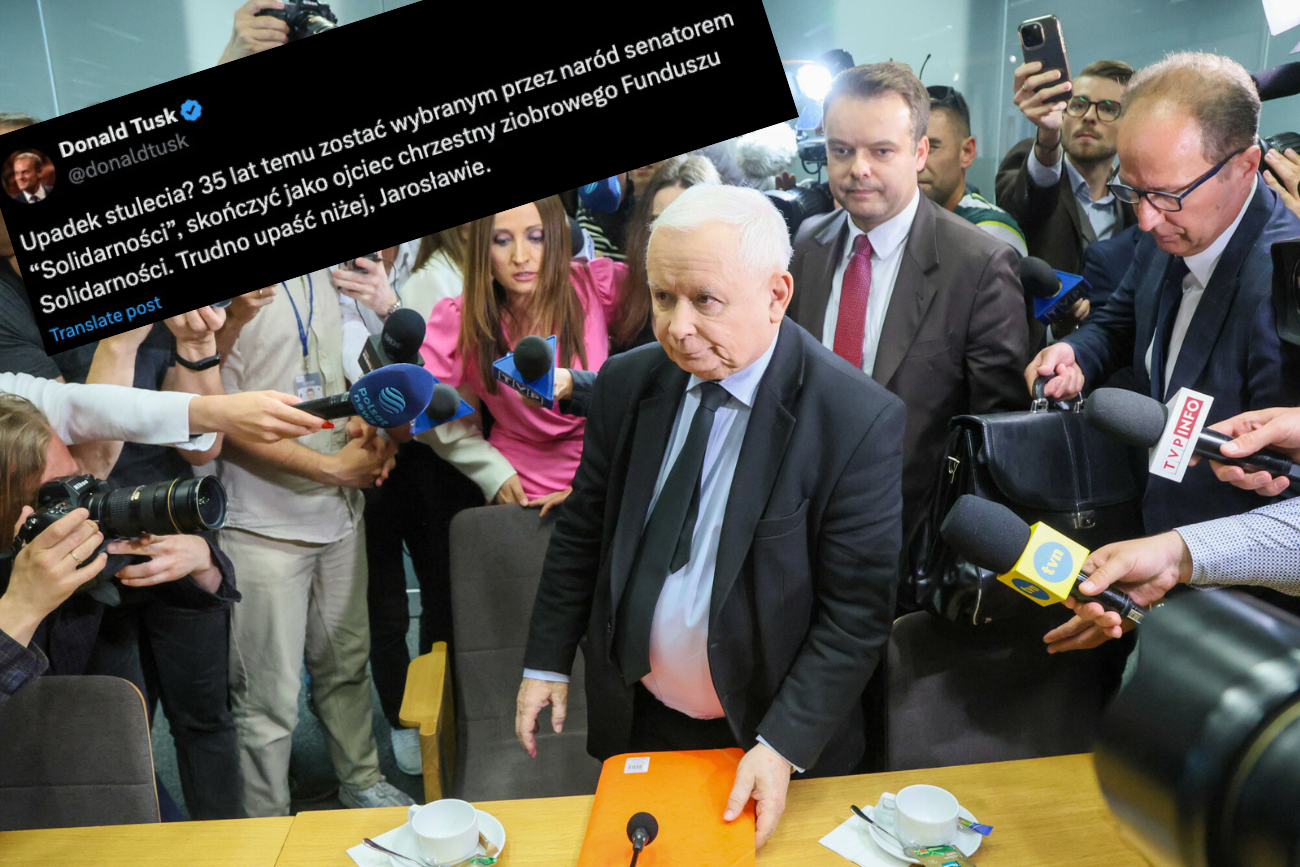 Donald Tusk uderza w Jarosława Kaczyńskiego. Nazywa go ojcem chrzestnym
