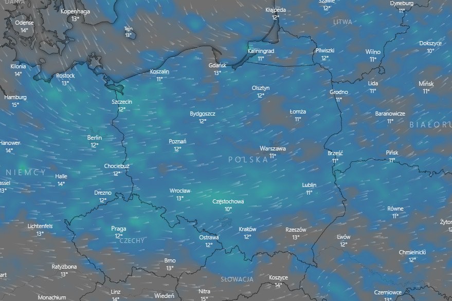 Pojawią się lokalne burze oraz opady deszczu i śniegu.