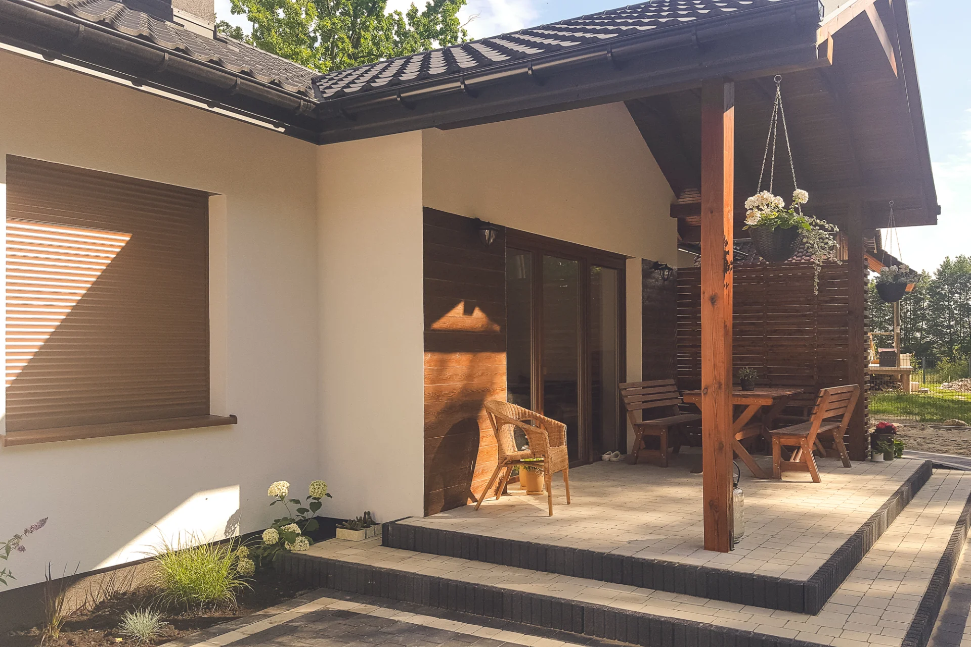 Dom Pauli i Krzysztofa - widok na taras