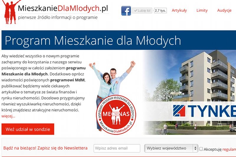Logo nowego programu rządowego "Mieszkanie dla młodych"