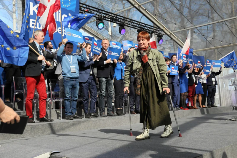 Wpadka Platformy Obywatelskiej na konwencji w Warszawie.