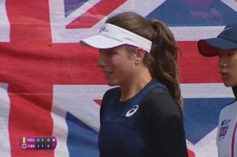 Johanna Konta ze łzami w oczach opuściła kort po tym, jak usłyszała od selekcjonera Rumunii inwektywy na swój temat.