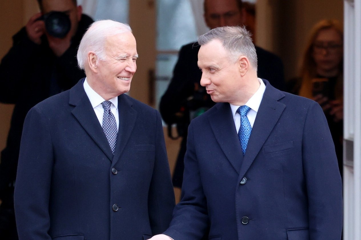Joe Biden i Andrzej Duda