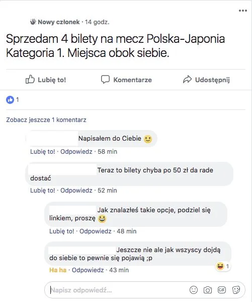 Już w pierwszych chwilach po fatalnym meczu kibice zaczęli wyprzedawać wejściówki.