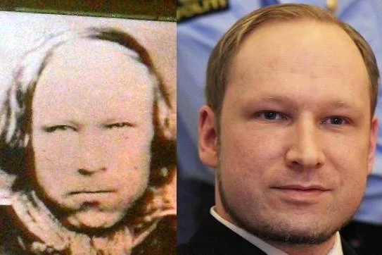 Po lewej Ole Hoiland, po prawej Anders Behring Breivik