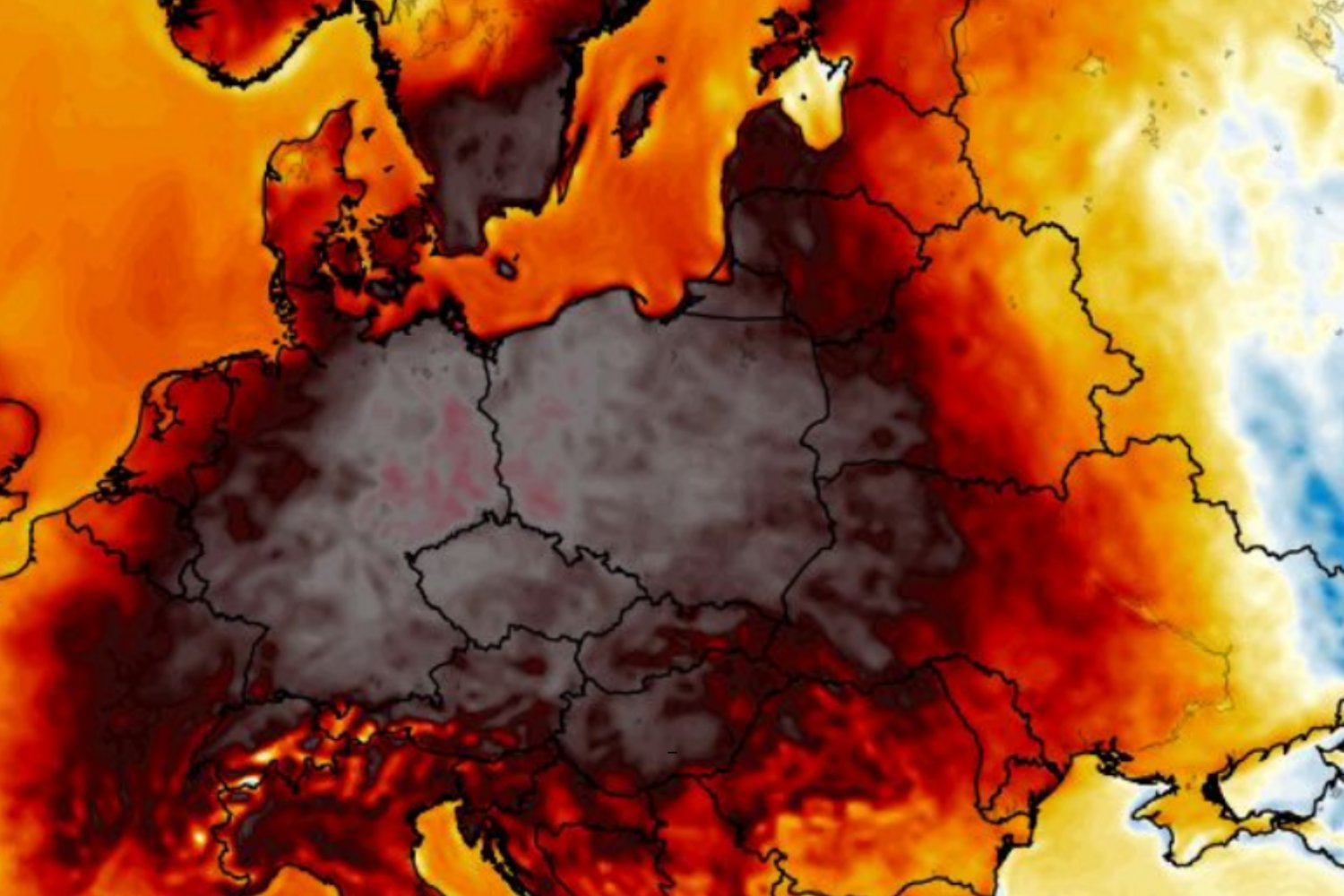 2m temperature anomaly, mapa z wxcharts.com