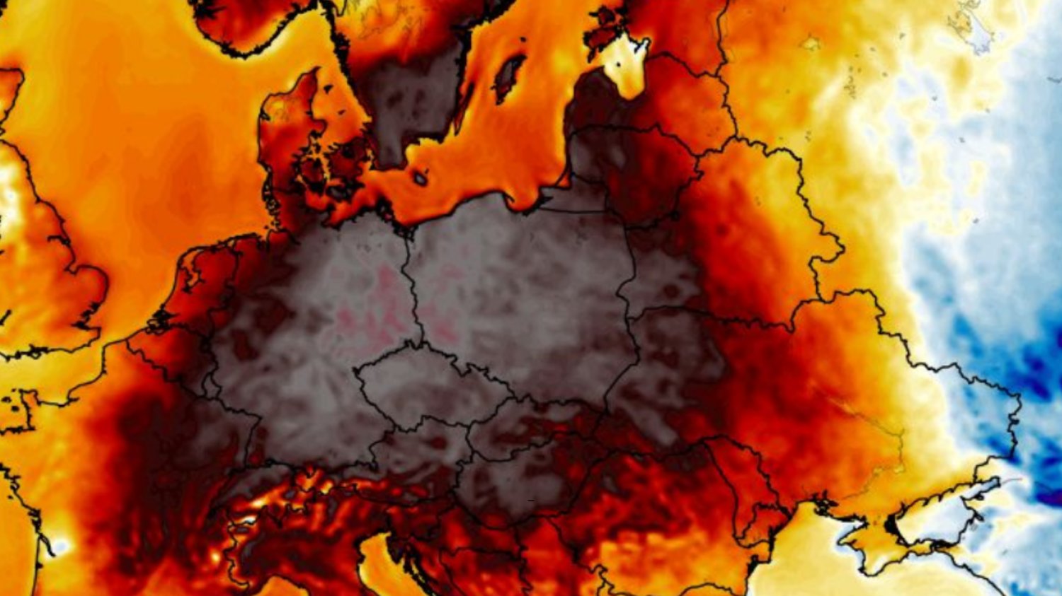 2m temperature anomaly, mapa z wxcharts.com