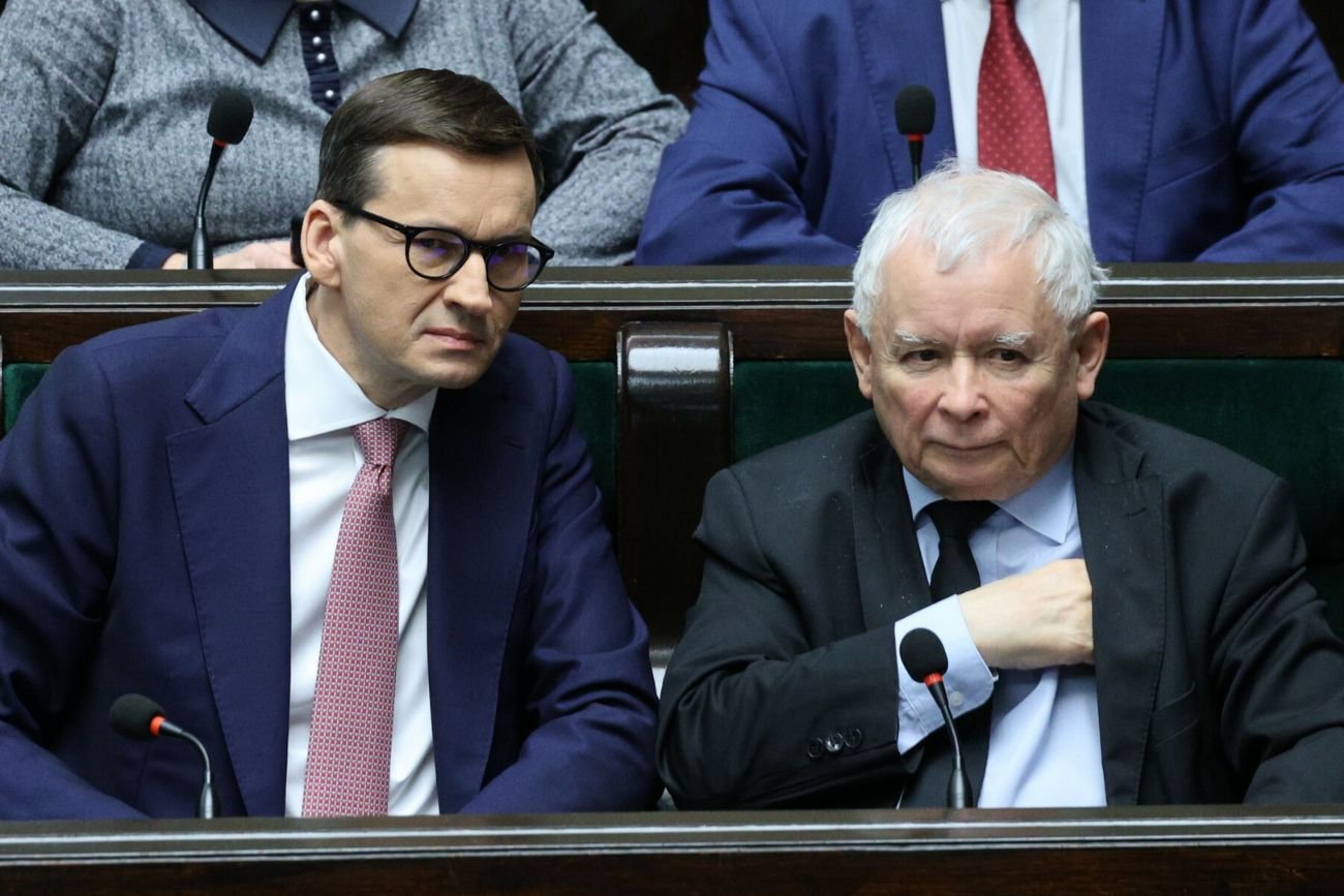 Mateusz Morawiecki i Jarosław Kaczyński.