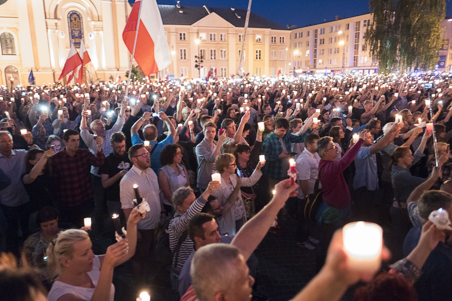 Łańcuch Świec pod Sądem Najwyższym, 16 lipca 2017 r.