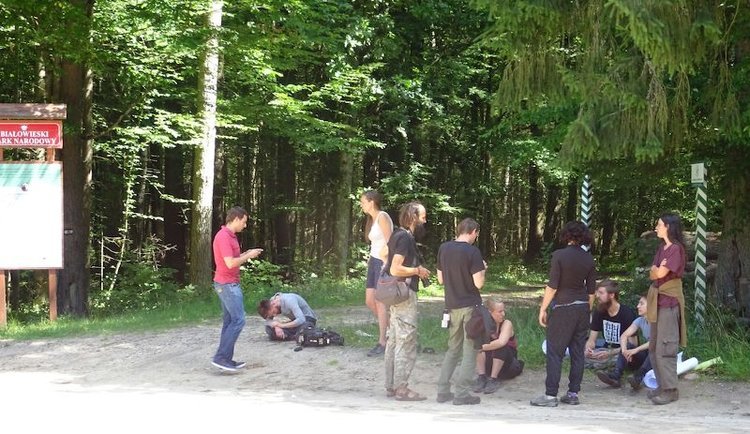 Operator Polsatu tuż po pobiciu przez pracowników Zakładu Usług Leśnych w 2017 roku