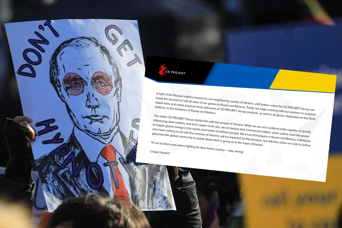 CD Projekt wprowadza embargo. Rosjanie i Białorusini nie kupią już gier polskiego wydawcy.