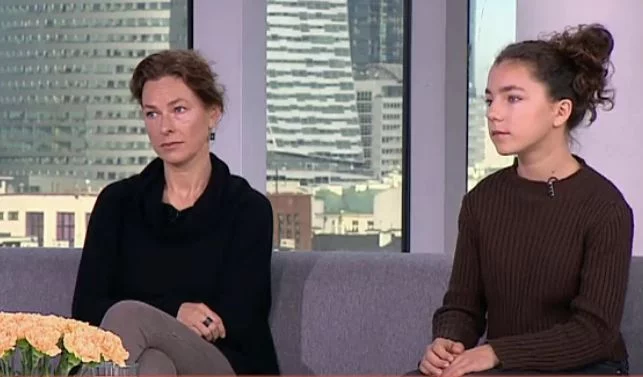 Bronia Zamachowska z mamą Aleksandrą Justą w studio "Dzień dobry TVN"