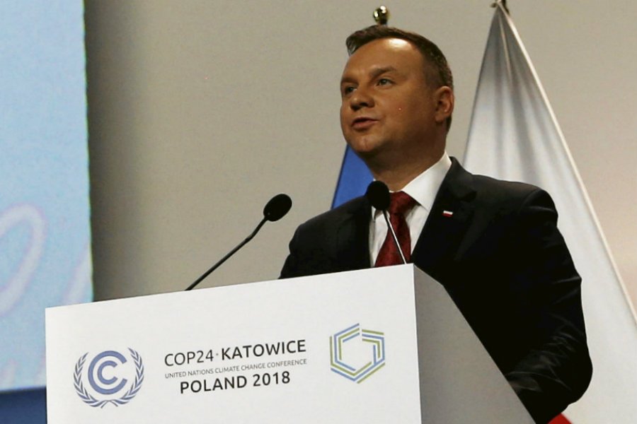 Andrzej Duda wygłosił przemówienie inauguracyjne na szczycie klimatycznym w Katowicach.