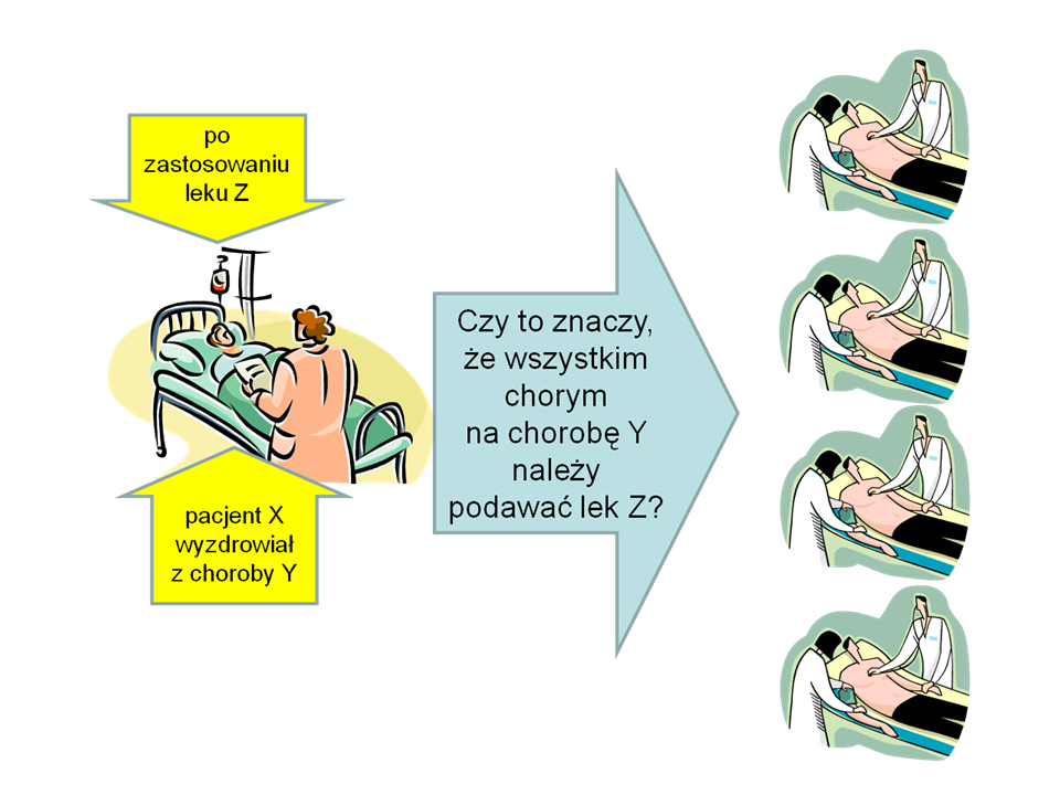 Jak w medycynie wyciągać trafne i ogólne wnioski na podstawie pojedynczych i wysoce niepewnych obserwacji?
