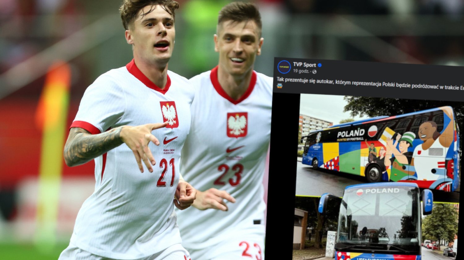 Burza w sieci. Bo czarnoskóra kobieta zdobi autokar polskich piłkarzy na Euro 2024