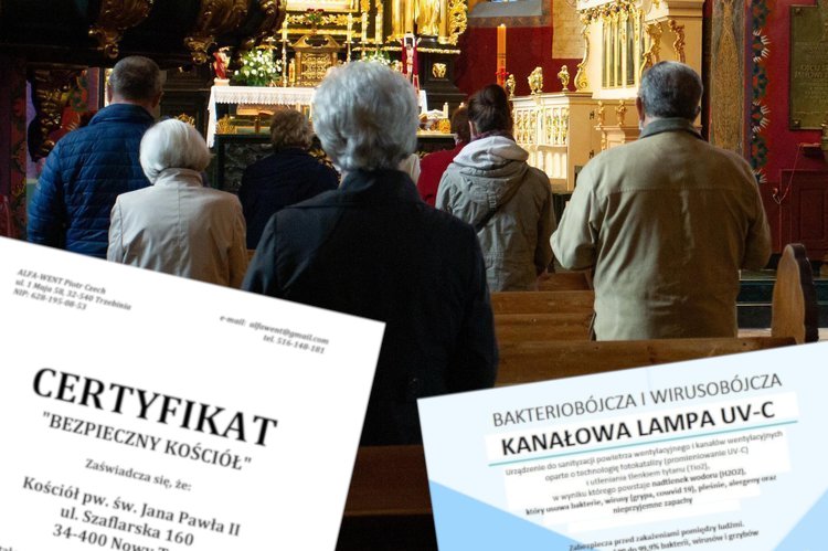 Parafia chwaliła się system odpędzającym bakterie i wirusy (zdjęcie poglądowe)