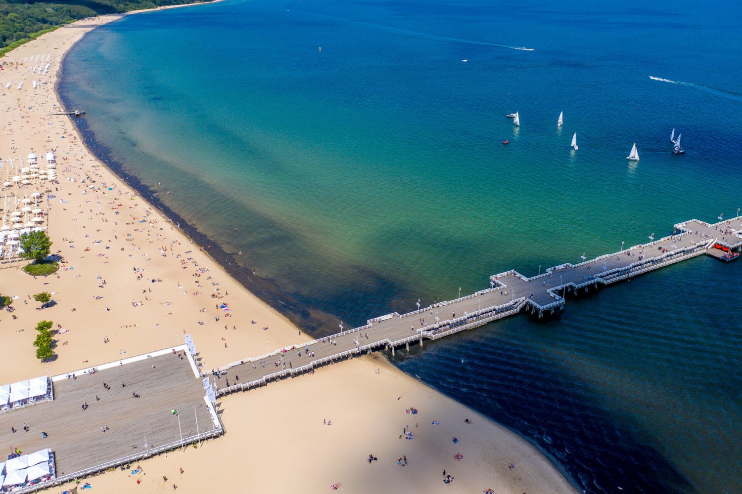 Plaża w Sopocie jedną z najpiękniejszych na świecie.