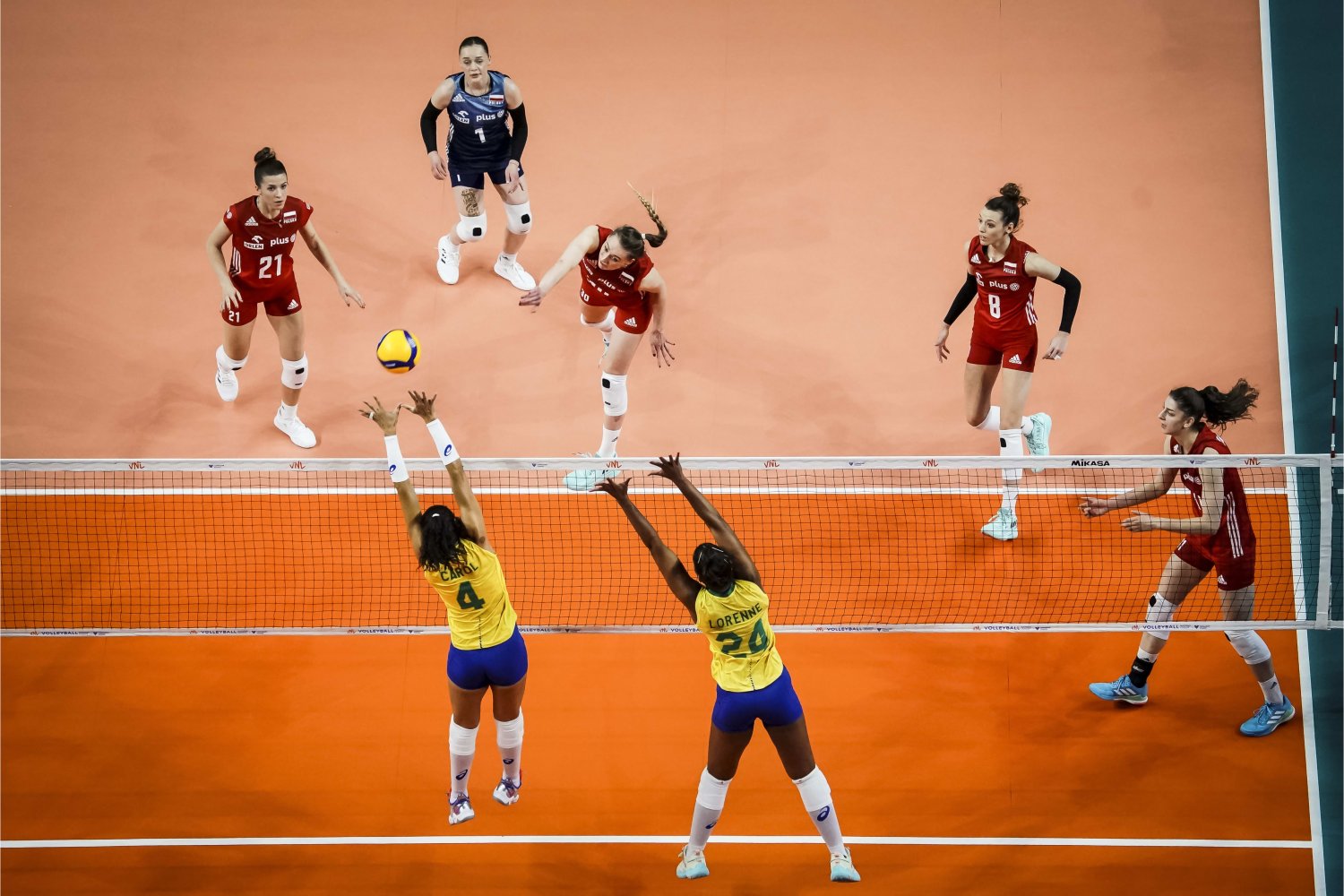 Wspaniała walka i porażka naszych siatkarek z Brazylią w Lidze Narodów