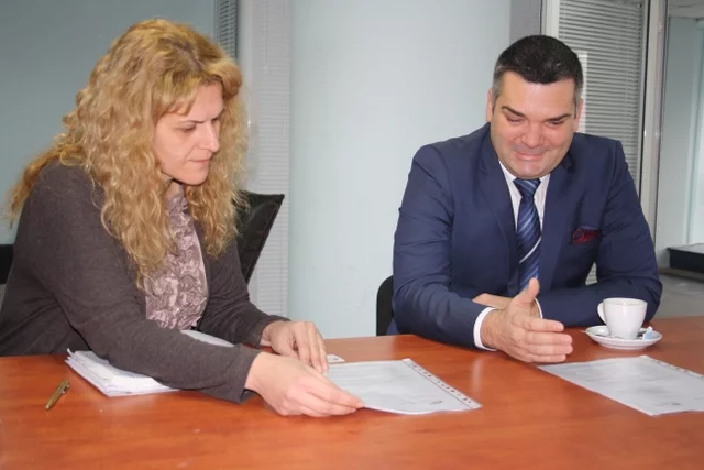 Vladimir Rusev, Prezes Polsko-Bułgarskiej Izby Handlowej z poseł PP GERB Mariyą Belovą.