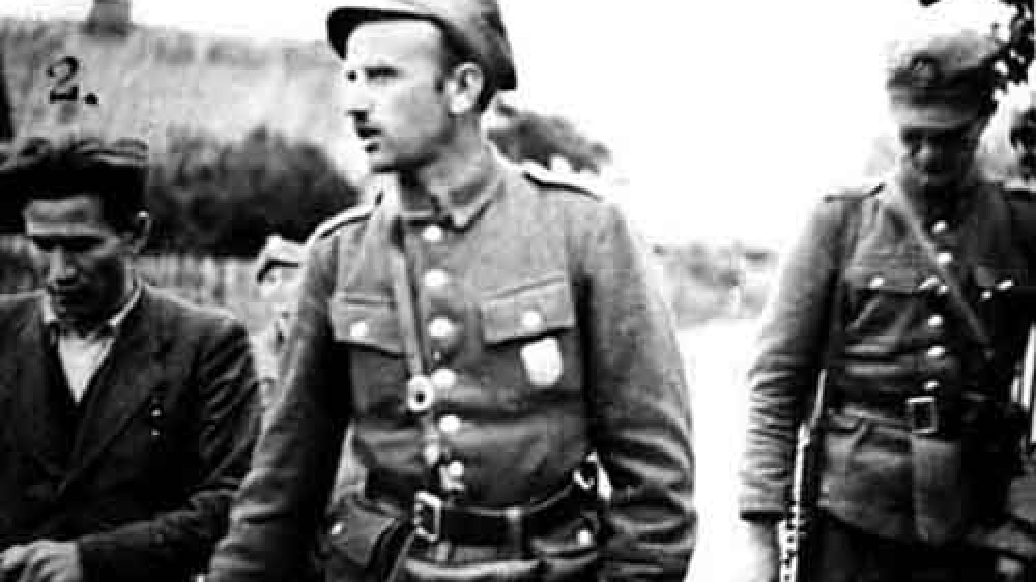 Mjr Zygmunt Szendzielarz "Łupaszka", wachm. Wacław Beynar "Orszak" i por. Jerzy Jezierski "Stefan"