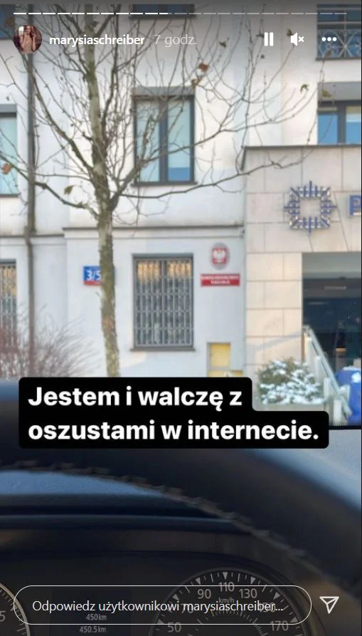 Marianna Schreiber zgłosiła na policję, że ktoś podszywa się pod nią na Twitterze.