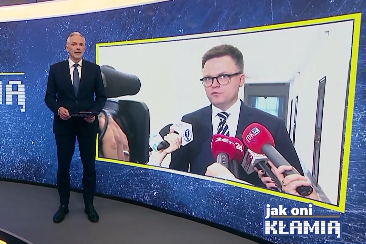 W programie TVP Info "Jak oni kłamią" pokazano kuriozalny materiał poświęcony Szymonowi Hołowni.