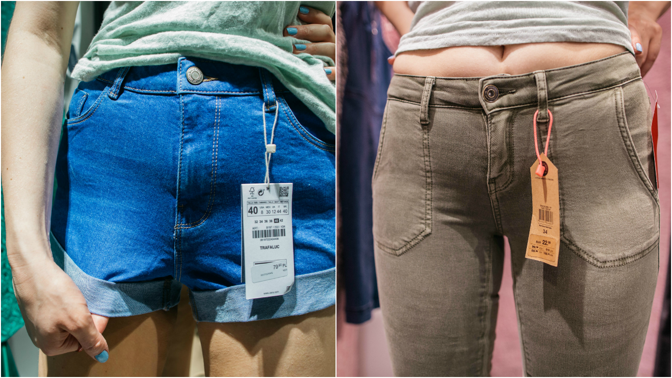 Rozmiarówki w sieciówkach różnią się tak znacząco, że jedna kobieta może nosić zarówno 34, jak i 40 nie chudnąć przy tym ani o centymetr.