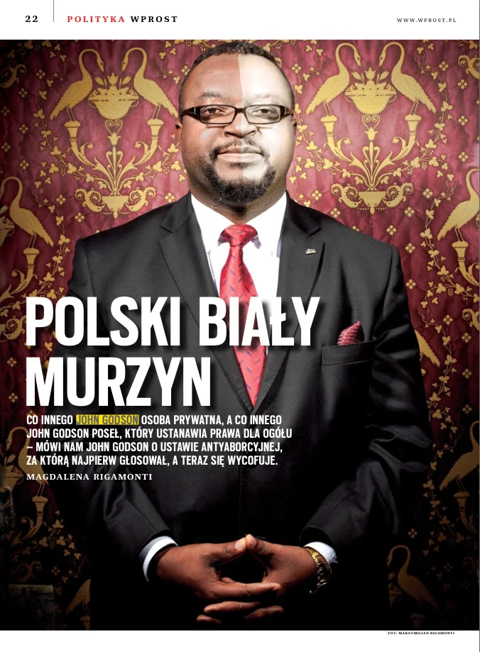 To na ten tekst skarży się John Godson.
