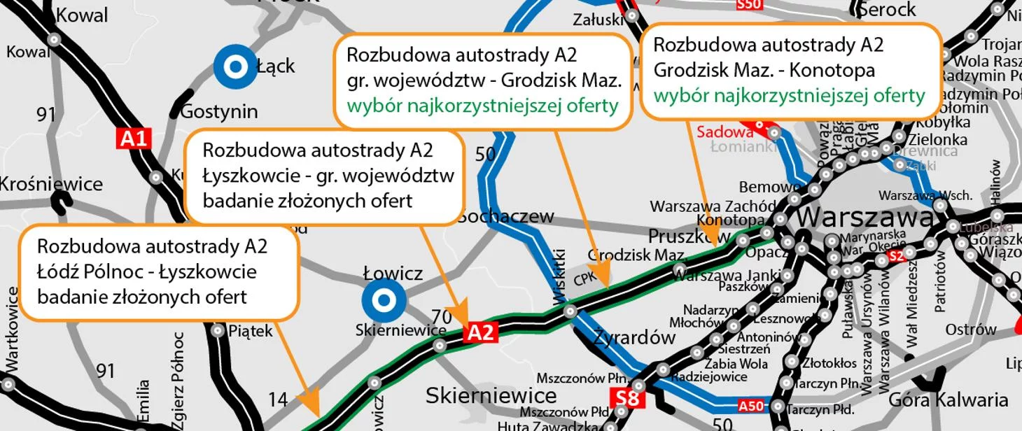 Przebudowa A2