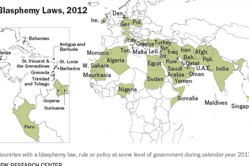 22 proc. krajów na świecie stosuje kary za bluźnierstwo. Polska jest jednym z nich