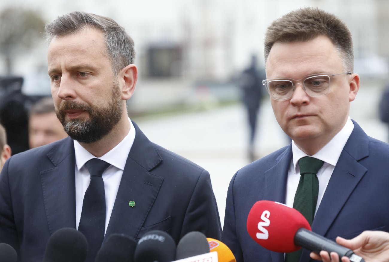 Trzecia Droga po spotkaniu z Andrzejem Dudą. Szymon Hołownia i Władysław Kosiniak-Kamysz zabrali głos.