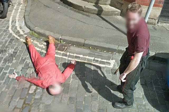 Widoczna w Google Street View okazała się być żartem