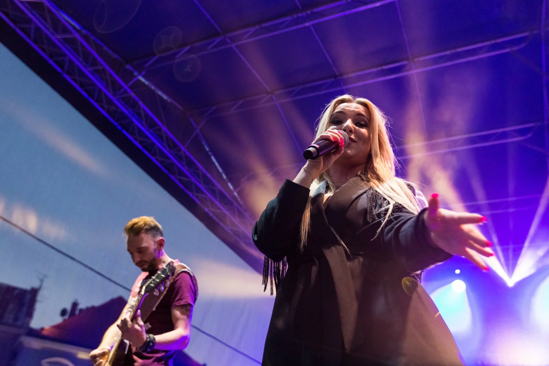Paulina Titkin i Adam Konkol z zespołu Łzy