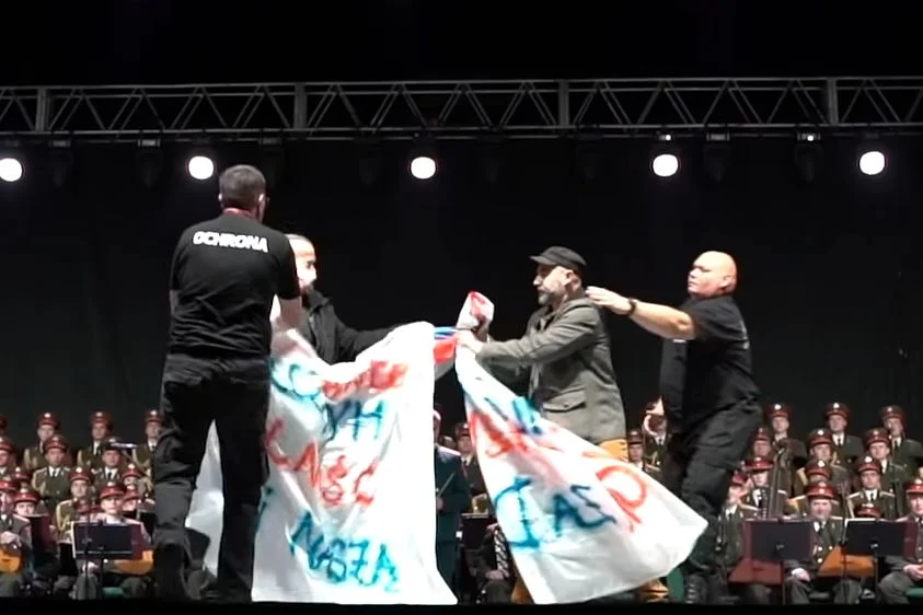Zdarzenie na koncercie Chóru Aleksandrowa zaalarmowało policję.