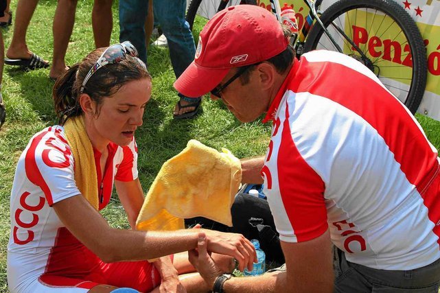 Maja Włoszczowska od soboty wiele wycierpiała.