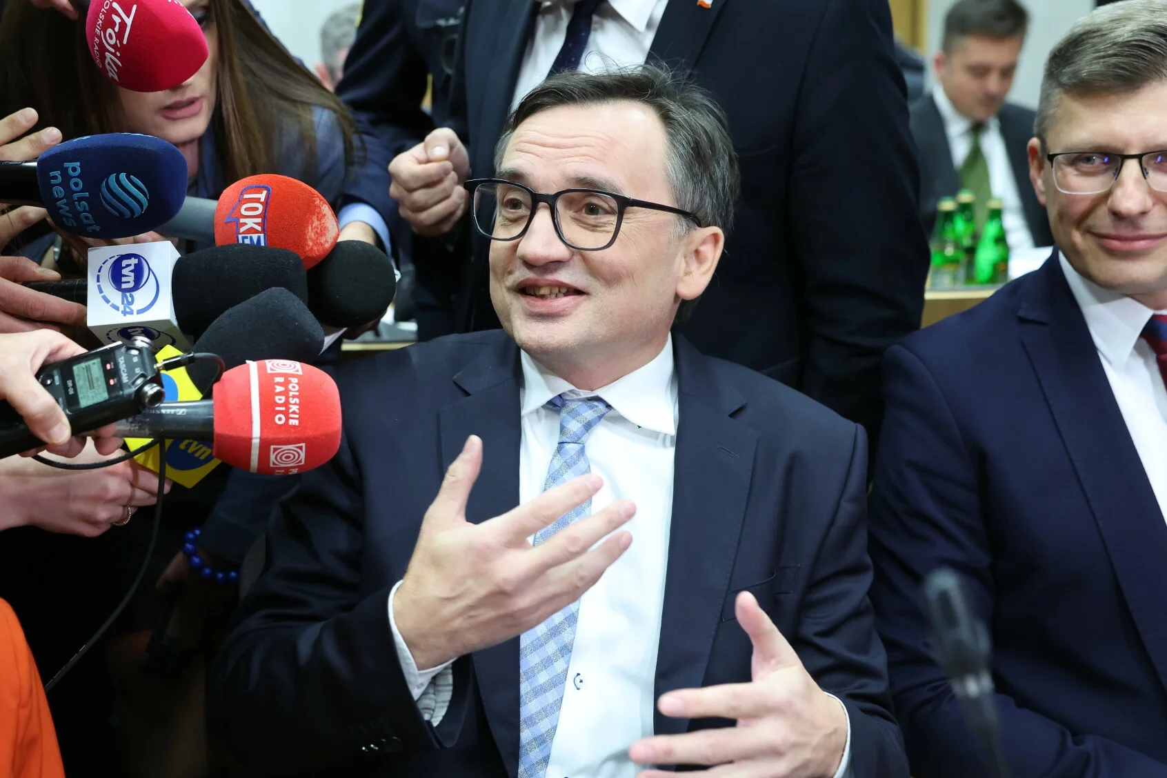 Zbigniew Ziobro na posiedzeniu komisji w Sejmie.