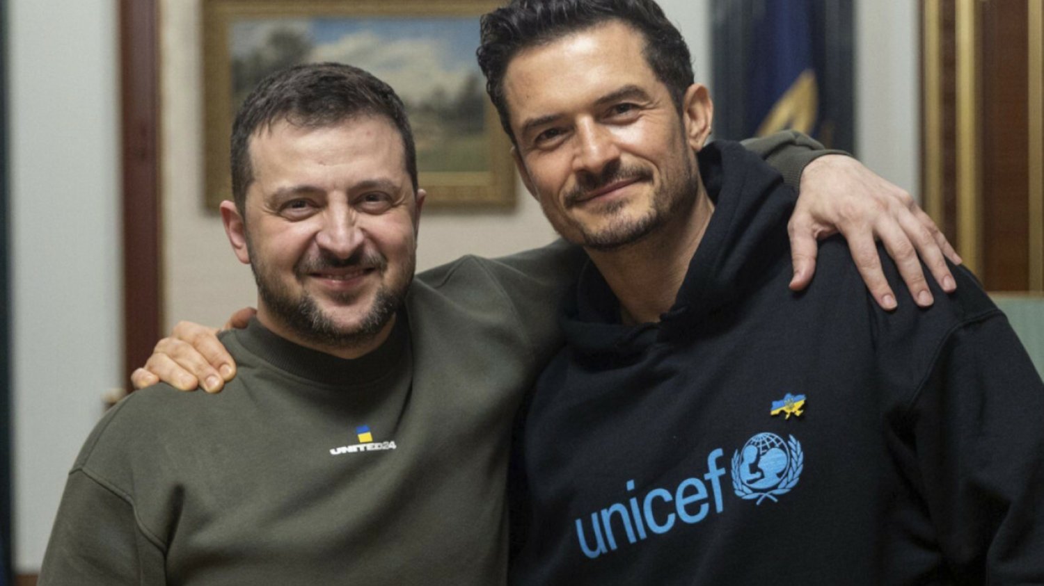 Orlando Bloom odwiedził Ukrainę. Spotkał się z Wołodymyrem Zełenskim.