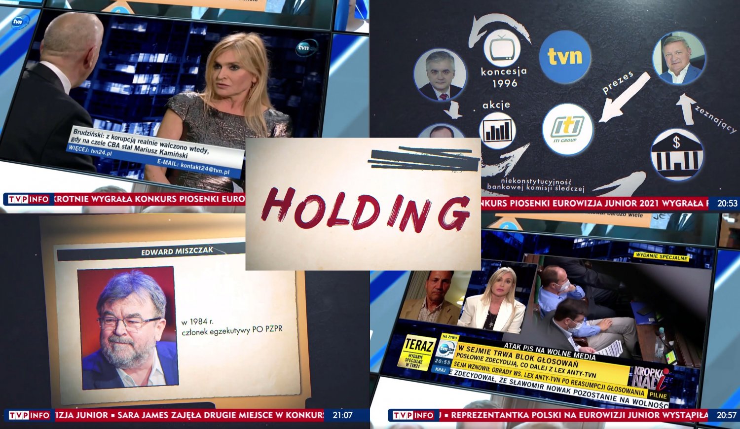 Kontrowersyjny dokument o TVN wyemitowano zarówno na TVP 1, jak i TVP Info.