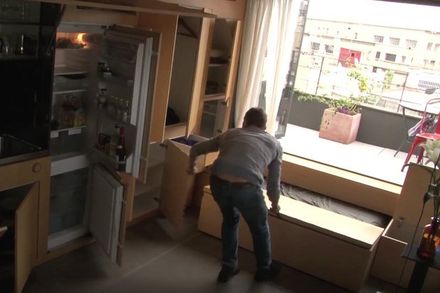 Apartament jak z klocków Lego, wszystko na 24 m2