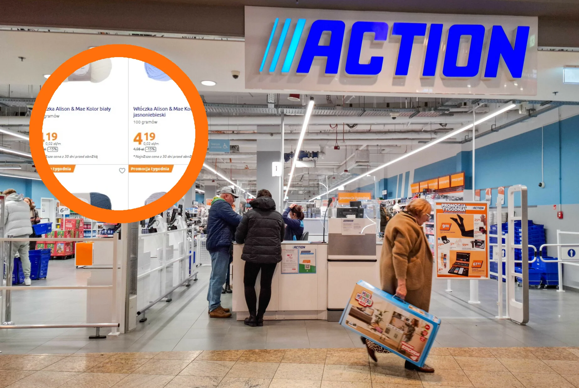 Promocja w Action na włóczki Alison & Mae. Kosztują 4,19 zł i można z nich zrobić cuda