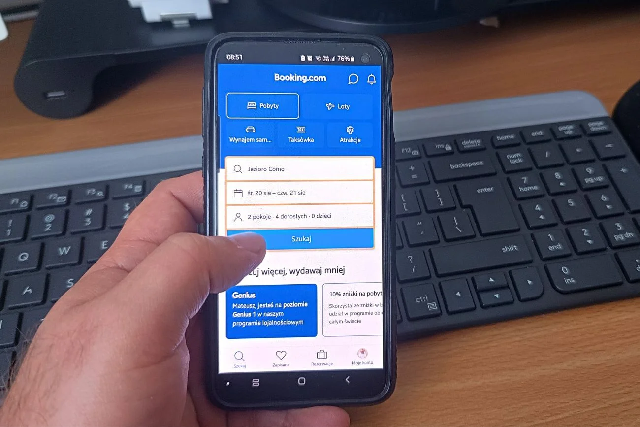 Booking.com ma problemy z obsługą rezerwacji dla większej grupy gości